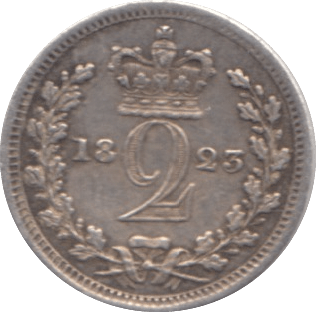 1823 MAUNDY TWOPENCE ( GVF ) - MAUNDY TWOPENCE - Cambridgeshire Coins