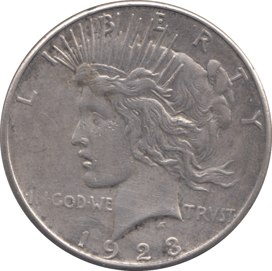 1823 USA SILVER PEACE DOLLAR SAN FRANCISCO MINT - SILVER WORLD COINS - Cambridgeshire Coins