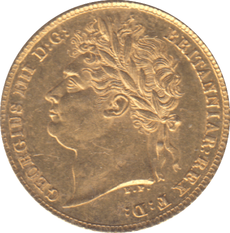 1824 GOLD HALF SOVEREIGN ( AUNC ) - HALF SOVEREIGN - Cambridgeshire Coins