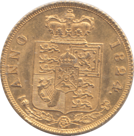1824 GOLD HALF SOVEREIGN ( AUNC ) - HALF SOVEREIGN - Cambridgeshire Coins