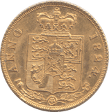 1824 GOLD HALF SOVEREIGN ( AUNC ) - HALF SOVEREIGN - Cambridgeshire Coins