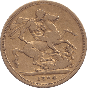 1824 GOLD SOVEREIGN ( FINE ) - SOVEREIGN - Cambridgeshire Coins