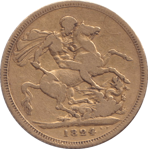 1824 GOLD SOVEREIGN ( FINE ) - SOVEREIGN - Cambridgeshire Coins