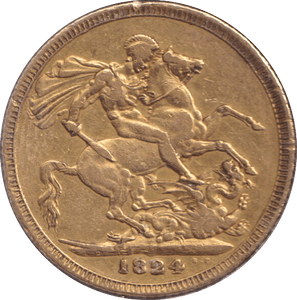1824 GOLD SOVEREIGN ( GVF ) - SOVEREIGN - Cambridgeshire Coins