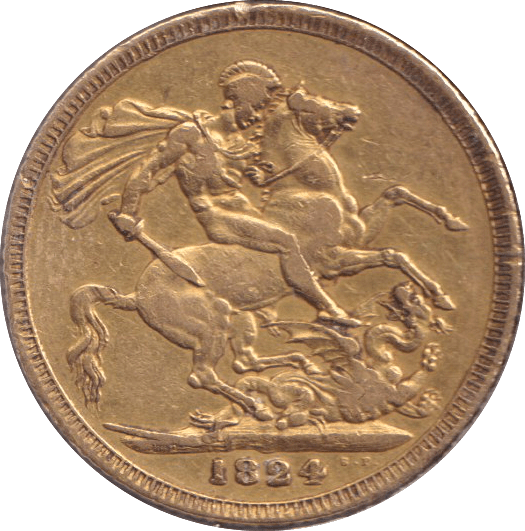 1824 GOLD SOVEREIGN ( GVF ) - SOVEREIGN - Cambridgeshire Coins