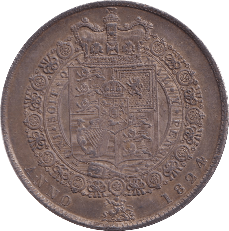 1824 HALFCROWN ( AUNC ) - HALFCROWN - Cambridgeshire Coins