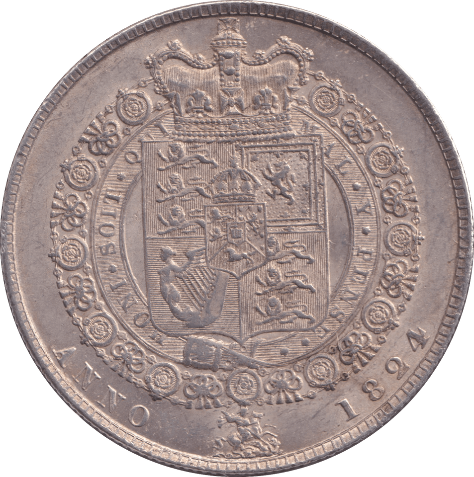 1824 HALFCROWN ( AUNC ) - HALFCROWN - Cambridgeshire Coins