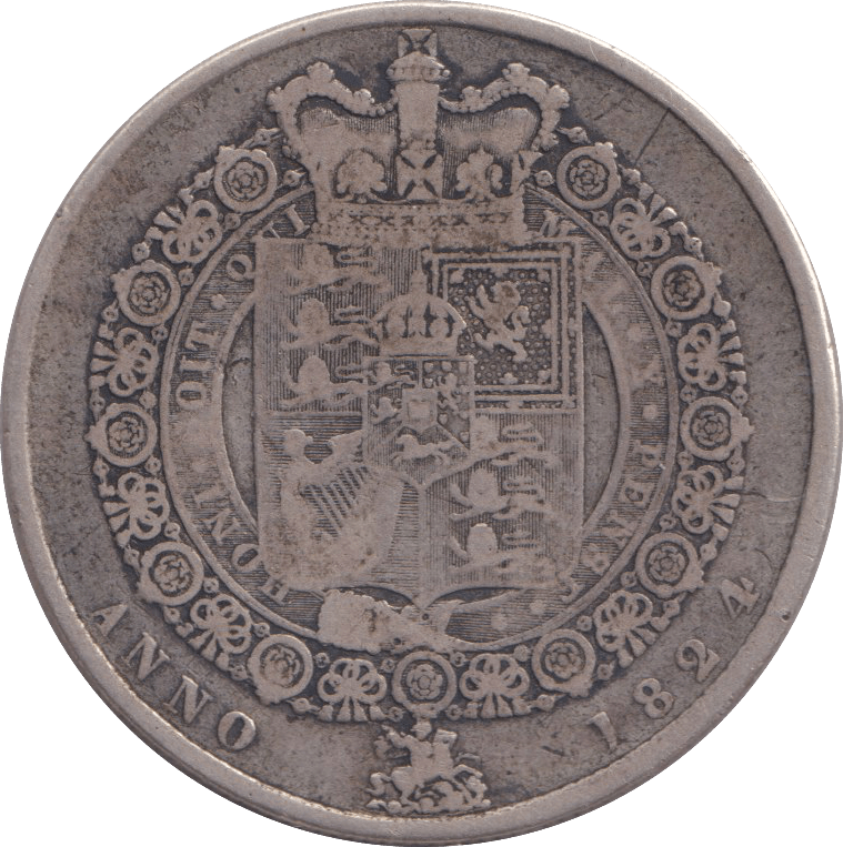 1824 HALFCROWN ( VF ) - HALFCROWN - Cambridgeshire Coins