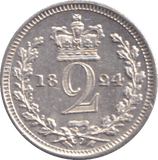 1824 MAUNDY TWOPENCE ( AUNC ) - MAUNDY TWOPENCE - Cambridgeshire Coins
