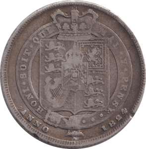 1824 SHILLING ( FINE ) - SHILLING - Cambridgeshire Coins