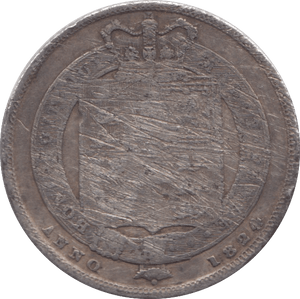 1824 SHILLING ( FINE ) - SHILLING - Cambridgeshire Coins