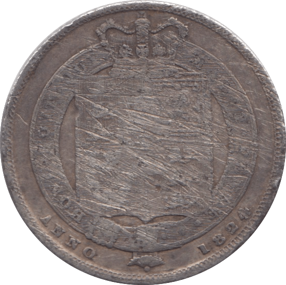 1824 SHILLING ( FINE ) - SHILLING - Cambridgeshire Coins