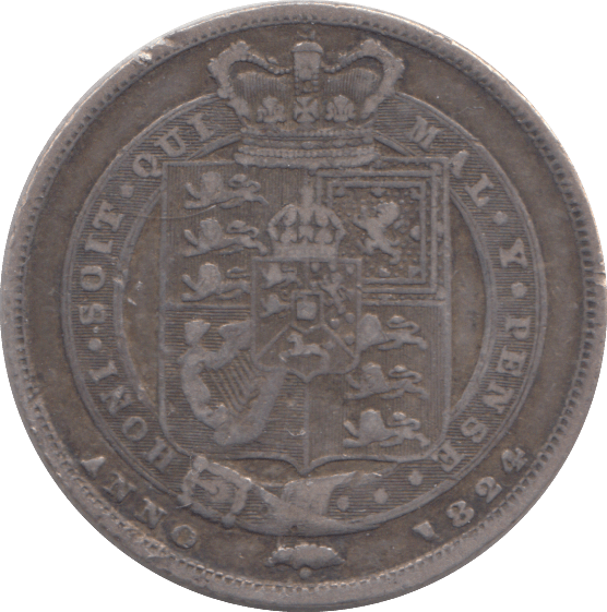 1824 SHILLING ( GF ) - SHILLING - Cambridgeshire Coins