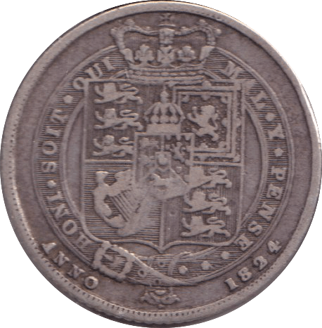 1824 SHILLING ( GF ) - SHILLING - Cambridgeshire Coins