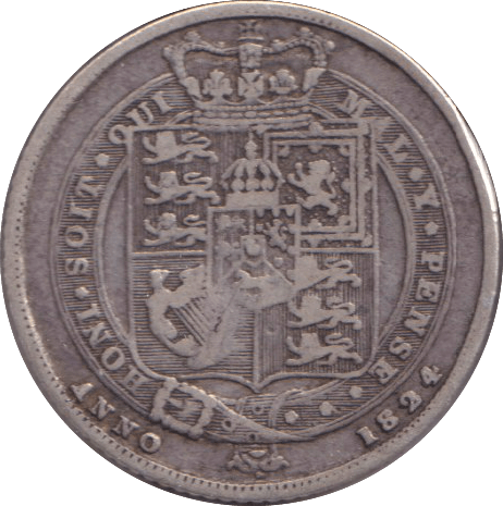 1824 SHILLING ( GF ) - SHILLING - Cambridgeshire Coins