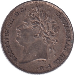 1824 SIXPENCE ( AUNC ) - SIXPENCE - Cambridgeshire Coins