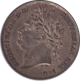 1824 SIXPENCE ( AUNC ) - SIXPENCE - Cambridgeshire Coins