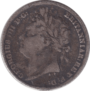 1824 SIXPENCE ( FINE ) - SIXPENCE - Cambridgeshire Coins