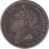1824 SIXPENCE ( FINE ) - SIXPENCE - Cambridgeshire Coins