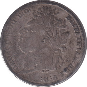 1824 SIXPENCE ( NF ) - SIXPENCE - Cambridgeshire Coins