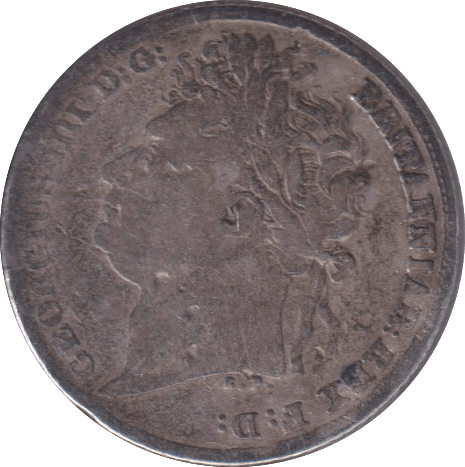 1824 SIXPENCE ( NF ) - SIXPENCE - Cambridgeshire Coins