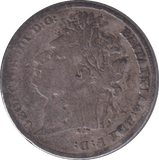 1824 SIXPENCE ( NF ) - SIXPENCE - Cambridgeshire Coins