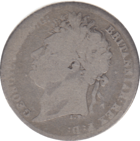 1824 SIXPENCE ( NF ) - SIXPENCE - Cambridgeshire Coins