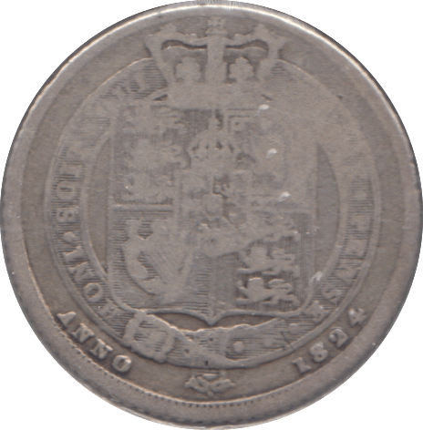 1824 SIXPENCE ( NF ) - SIXPENCE - Cambridgeshire Coins