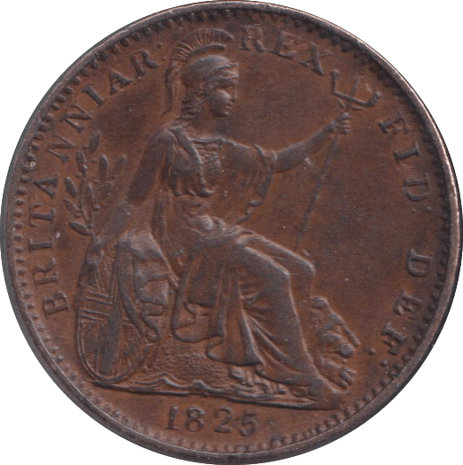 1825 FARTHING ( AUNC ) - FARTHING - Cambridgeshire Coins