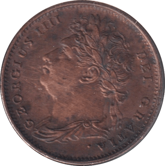 1825 FARTHING ( AUNC ) - FARTHING - Cambridgeshire Coins