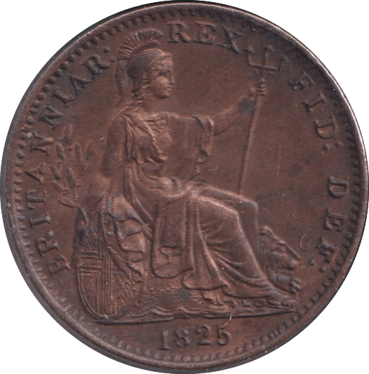 1825 FARTHING ( AUNC ) - FARTHING - Cambridgeshire Coins