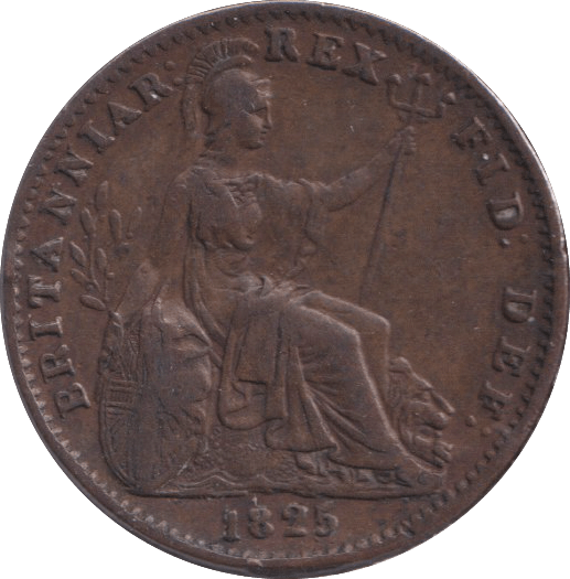 1825 FARTHING ( EF ) - FARTHING - Cambridgeshire Coins