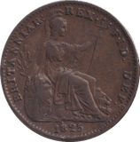 1825 FARTHING ( EF ) - FARTHING - Cambridgeshire Coins