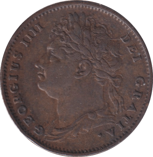 1825 FARTHING ( EF ) - FARTHING - Cambridgeshire Coins
