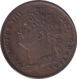 1825 FARTHING ( EF ) - FARTHING - Cambridgeshire Coins