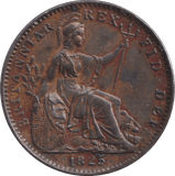 1825 FARTHING ( EF ) - FARTHING - Cambridgeshire Coins