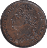 1825 FARTHING ( EF ) - FARTHING - Cambridgeshire Coins
