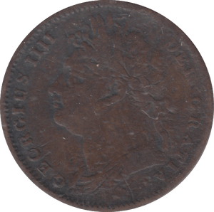 1825 FARTHING ( FINE ) - FARTHING - Cambridgeshire Coins