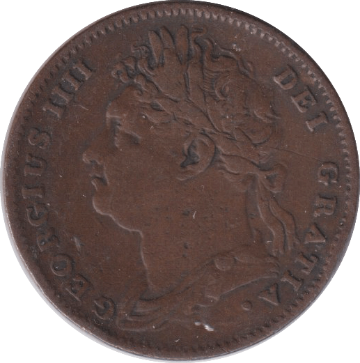 1825 FARTHING ( FINE ) - FARTHING - Cambridgeshire Coins
