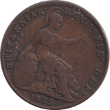1825 FARTHING ( FINE ) - FARTHING - Cambridgeshire Coins