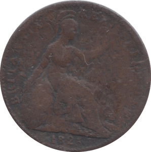1825 FARTHING ( FINE ) - FARTHING - Cambridgeshire Coins