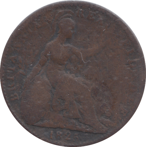 1825 FARTHING ( FINE ) - FARTHING - Cambridgeshire Coins