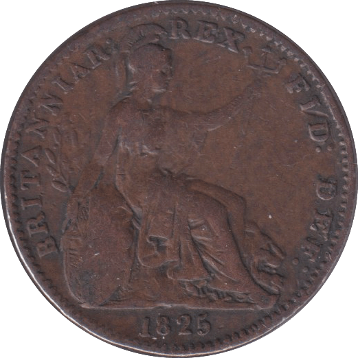 1825 FARTHING ( GF ) - FARTHING - Cambridgeshire Coins