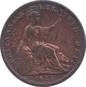 1825 FARTHING ( GVF ) - Farthing - Cambridgeshire Coins