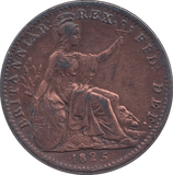 1825 FARTHING ( GVF ) - Farthing - Cambridgeshire Coins