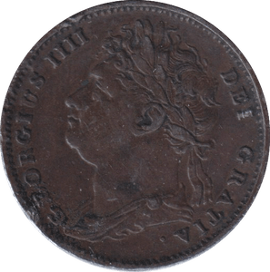 1825 FARTHING ( GVF ) - FARTHING - Cambridgeshire Coins