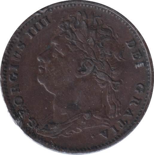 1825 FARTHING ( GVF ) - FARTHING - Cambridgeshire Coins