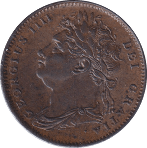 1825 FARTHING ( GVF ) - FARTHING - Cambridgeshire Coins