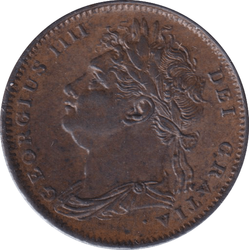 1825 FARTHING ( GVF ) - FARTHING - Cambridgeshire Coins