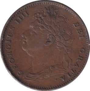 1825 FARTHING ( GVF ) - FARTHING - Cambridgeshire Coins